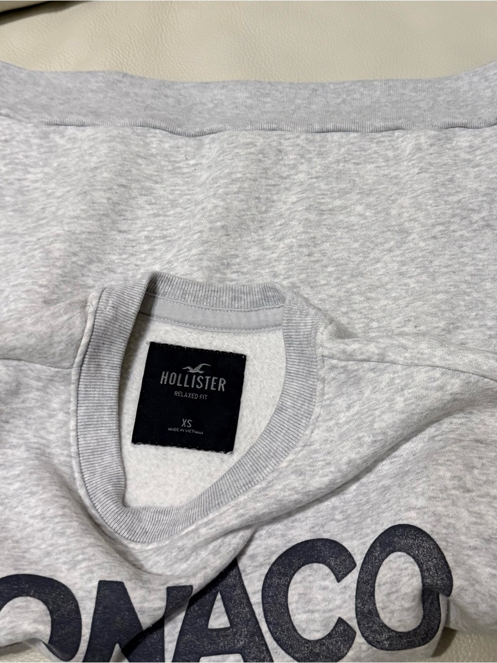 HOLLISTER RELAXED MONACO RACING GRAPHIC CREW SWEATSHIRT XSMALL - Picture 4 of 6